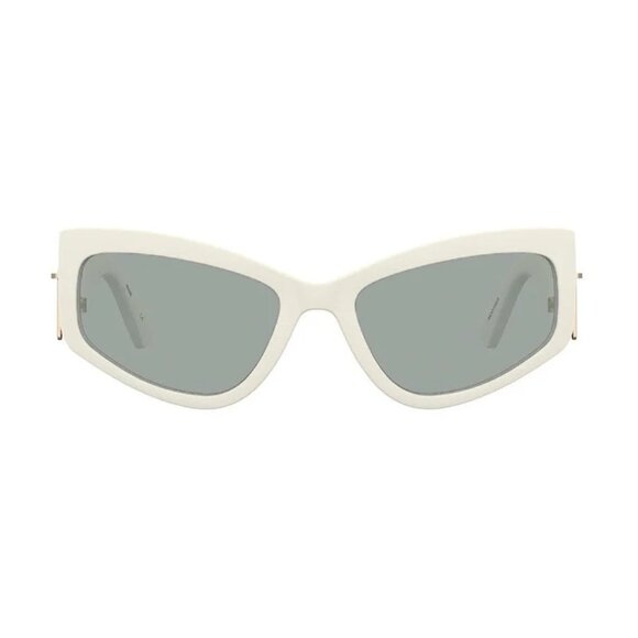 NEW MOSCHINO SUNGLASSES IVORY GREY WOMEN EYEWEAR MOSCHINO MOS158/S 0SZJ IR - Picture 2 of 3